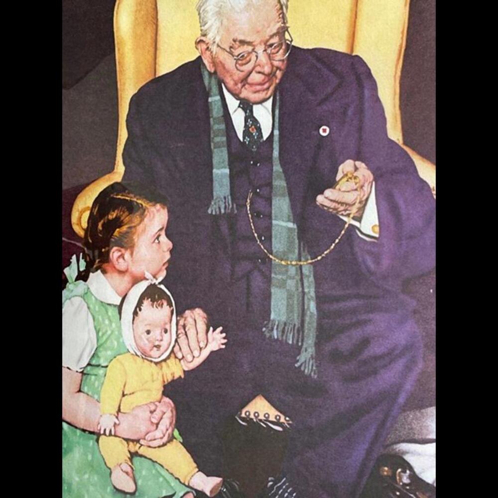 Norman Rockwell Art Print: Tender Moments 2005 Edition 702/750 Framed 39x32